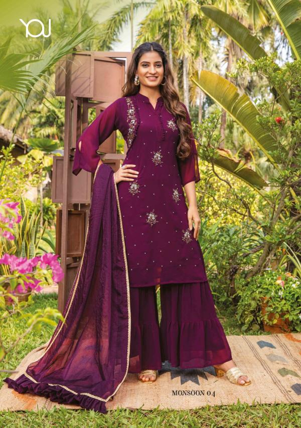 Wanna Monsoon Designer Georgette Party Wear Readymade Salwar